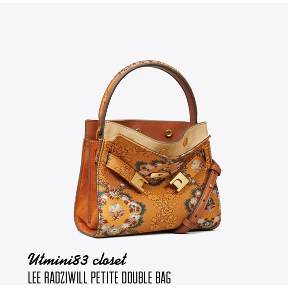 🚫SOLD🚫🌈NEW🏵Tory Burch Lee Radziwill petite double bag/satchel bag/crossbody - Picture 3 of 16